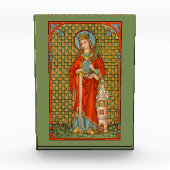 St. Barbara (JP 01) verticaal papiergewicht of Fotoblokken (Voorkant)