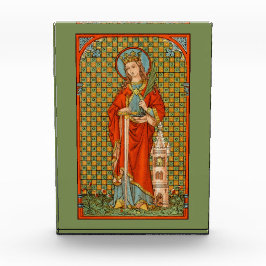 St. Barbara (JP 01) verticaal papiergewicht of Fotoblokken