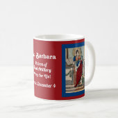 St. Barbara met artillerie (M 007) koffiemok 2 (Voorkant rechts)