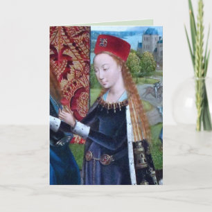 St Barbara of Nicomedia (detail; M 070)-kaart Kaart