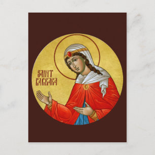 St. Barbara Prayer Card Briefkaart
