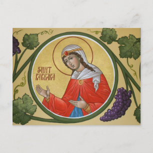 St. Barbara Prayer Card Briefkaart