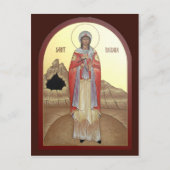 St. Barbara Prayer Kaart (Voorkant)