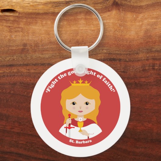 St. Barbara Sleutelhanger (Voorkant)