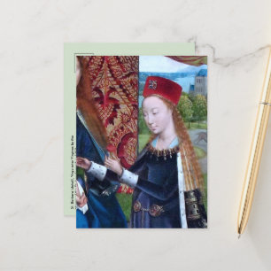 St. Barbara van Nicomedia (detail; M 070) Briefkaart
