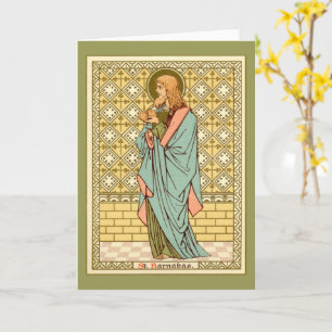 St. Barnabas de apostel (RLS 02) Blanco groet Kaart