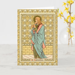 St. Barnabas de apostel (RLS 02) Blanco groet Kaart