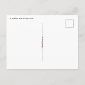 St. Barnabas de Apostle (RLS 02) Briefkaart 1 (Achterkant)