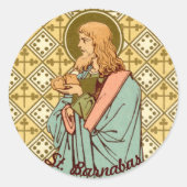 St. Barnabas de Apostle (RLS 02) Ronde Sticker (Voorkant)