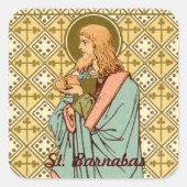 St. Barnabas de Apostle (RLS 02) Vierkante Sticker (Voorkant)