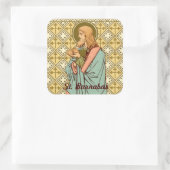 St. Barnabas de Apostle (RLS 02) Vierkante Sticker (Tas)