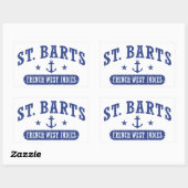 St. baronets de Franse Antillen Rechthoekige Sticker (Vel)