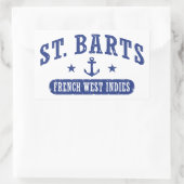 St. baronets de Franse Antillen Rechthoekige Sticker (Tas)
