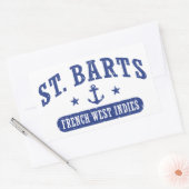 St. baronets de Franse Antillen Rechthoekige Sticker (Envelop)