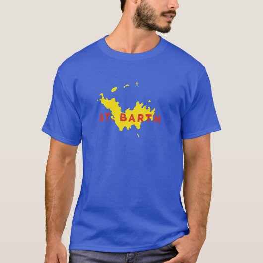St. Barth Silhouette T-shirt (Voorkant)