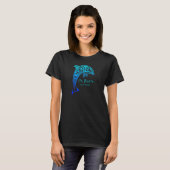 St Barth West Indies  Retro Tribal Dolphin T-shirt (Voorkant volledig)