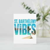 St. Barthélemy Vibes-ansichtkaart Briefkaart (Staand voorkant)