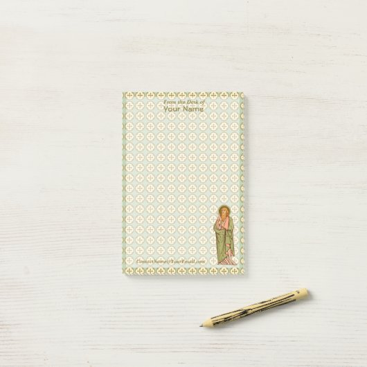 St. Bartholomew de apostel (RLS03, Style 2) 4"x6" Post-it® Notes (Op bureau)