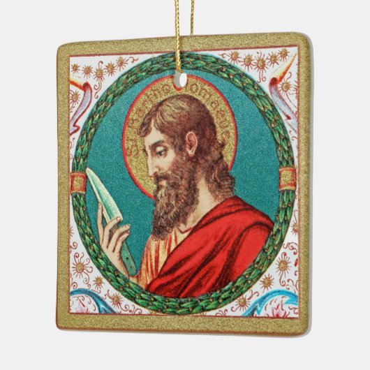 St. Bartholomew de Apostle (JMAS 03) Keramisch Ornament (Links)