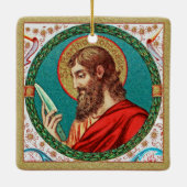 St. Bartholomew de Apostle (JMAS 03) Keramisch Ornament (Achterkant)