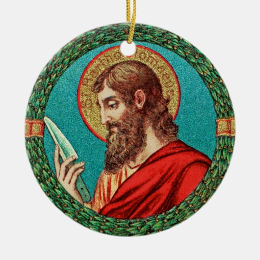 St. Bartholomew de Apostle (JMAS 03) Keramisch Ornament (Voorkant)