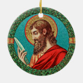 St. Bartholomew de Apostle (JMAS 03) Keramisch Ornament (Achterkant)