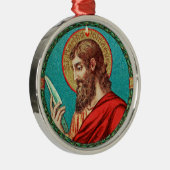 St. Bartholomew de Apostle (JMAS 03) Metalen Ornament (Rechts)