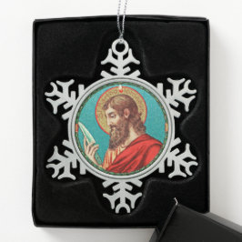 St. Bartholomew de Apostle (JMAS 03) Tin Sneeuwvlok Ornament