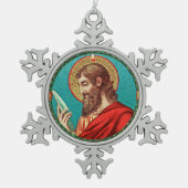 St. Bartholomew de Apostle (JMAS 03) Tin Sneeuwvlok Ornament (Voorkant)