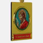 St. Bartholomew de Apostle (JMAS 03) Verguld Banner Ornament (Rechts)