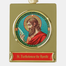 St. Bartholomew de Apostle (JMAS 03) Verguld Banner Ornament