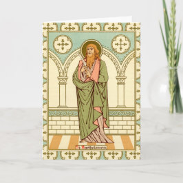 St. Bartholomew de Apostle (RLS03) Blanco groet Kaart
