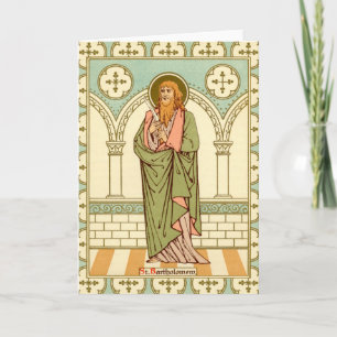 St. Bartholomew de Apostle (RLS03) Blanco groet Kaart
