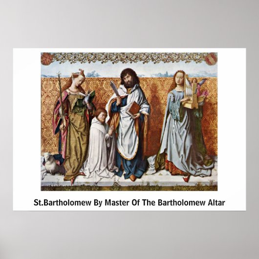 St.Bartholomew door kapitein Bartholomew-Altar Poster (Voorkant)
