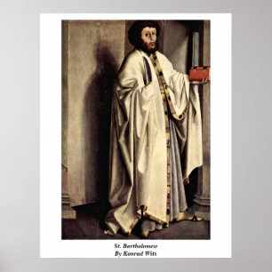 St. Bartholomew door Konrad Witz Poster