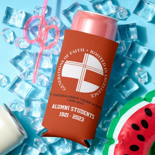 St. Bartholomew Grade School Alumni Slim Cooler (Insitu Zomer)