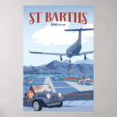 St Barths Landing Poster (Voorkant)