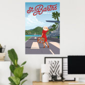 St Barths Tarmac Poster (Thuiskantoor)
