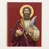 St. Bartolomeus de Apostel Comics Stijl Katholiek Planner (Voorkant)