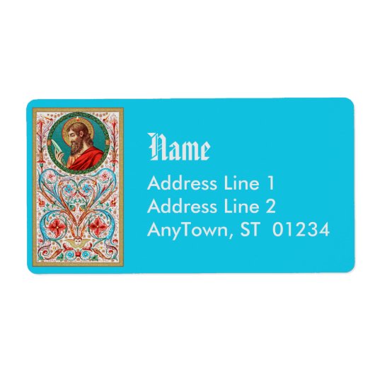 St. Bartolomeüs de Apostel (JMAS 03) Etiket (Voorkant)