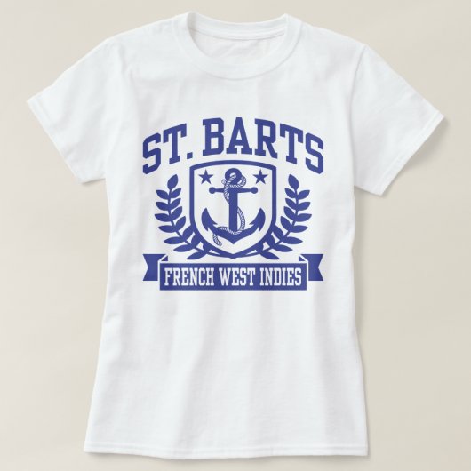 St. Barts French West Indies T-shirt (Design voorkant)