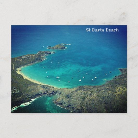 St Barts's Beach, Caribisch gebied Feestdagenkaart (Voorkant)