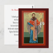 St. Basil de Grote Gebed Kaart (Voorkant / Achterkant)