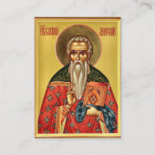 St. Basil of Ancyra Orthodox Christian Prayer Card Plaatskaartje (Voorkant)
