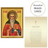 St. Basil of Ancyra Orthodox Christian Prayer Card Plaatskaartje