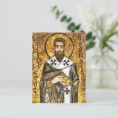 St. Basilicum orthodox Christelijk icoon Briefkaart (Staand voorkant)