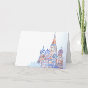 St. Basil's Cathedral Blank Kaart (horizontaal)