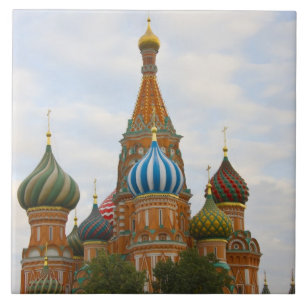 St. Basil's Kathedraal op het Rode Plein, Moskou Tegeltje