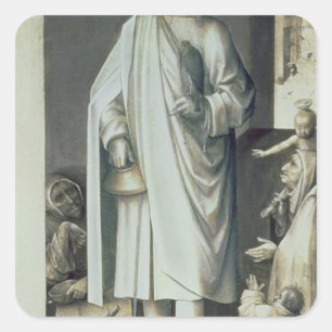 St. Bavo, Exterieur van de rechtervleugel Vierkante Sticker