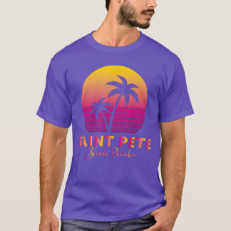 St Beach Tropical Vibes Florida Souvenir Vacation  T-shirt